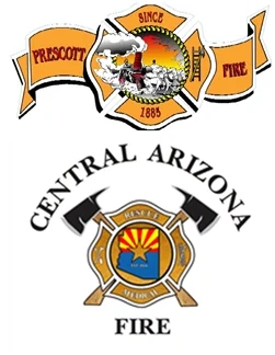 Picture of Division Chief Anthony Valdez, Prescott Fire Department, and Fire Marshal Darrell Tirpak, CAFMA